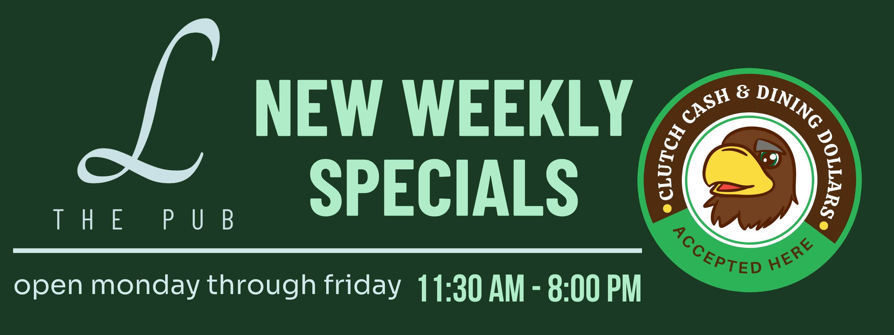 Spring 2026 New Weekly Specials